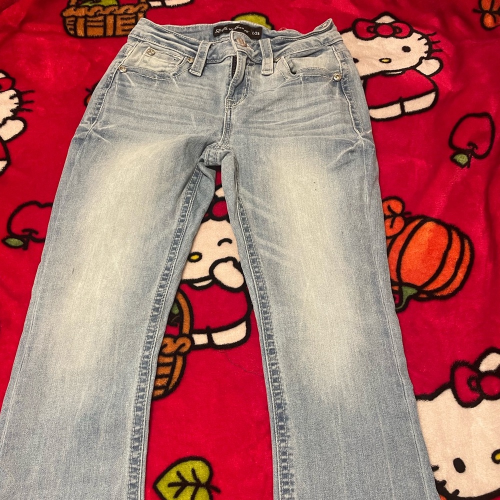 Stella & Dot Light Blue Straight Leg Jeans